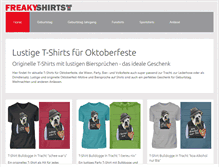 Tablet Screenshot of freaky-shirts.com